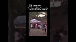 Throwback to Lil Uzi Vert running through the crowd at a festival