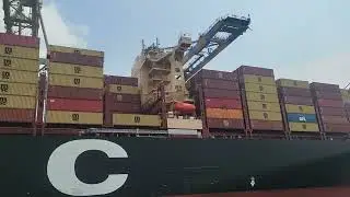 Largest Container Ship ,Cochin port(Marinedrive)