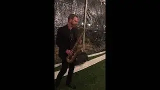 Dan Boissy playing with a DJ