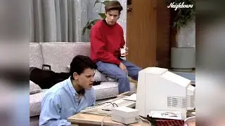 No one has been able to identify this obscure Amiga flight sim, subtly spammed in Neighbours