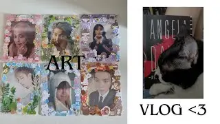 Art Vlog ✨️ Fazendo Topleader, leitura, unboxing e pintura em MDF