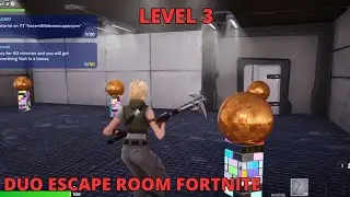 How to complete Duo Escape Room Fortnite LEVELS  3 Harami55 DuoEscapeRoom TUTORIAL