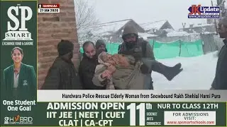 Handwara Police Rescue Elderly Woman from Snowbound Rakh Shehlal Harni Pura