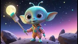 Among Us Mini Alien Painted Moonlight Path | Nursery Rhymes for Kids & Baby Songs