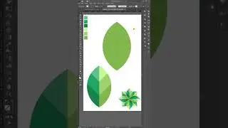 Adobe Illustrator | Leaf Logo Design In Illustrator | Ellipse Tool Tricks #shorts #illustrator #leaf