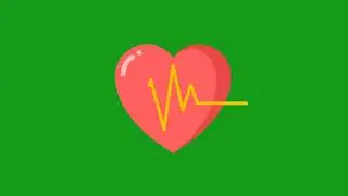 💓Heart Beat Effect Green Screen | ECG Animation | Free Download 💓