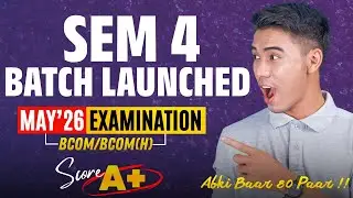 SEM 4 BATCH LAUNCHED 🔥🔥 | Full Marks Classes | Bcom/Bcom(H) | May'26 Exams | Delhi University