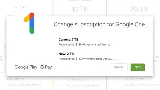 How to Switch to a Different Google One Plan in 2021 | Google Drive Subscription change
