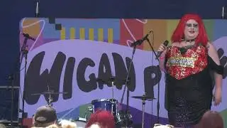 Drag Artist Glitter King at Wigan Pride 2025 in 4k