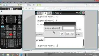Ti Nspire CX CAS ¿como programar? Parte 2