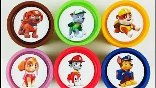 Learn Colors Play Doh Modelling Clay Сups Stacking Toys Paw Patrol English Learning Colours for kids