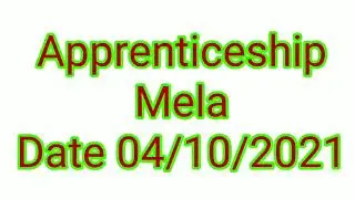 Apprenticeship Mela 04/10/2021