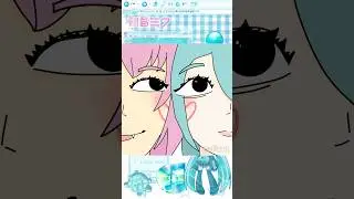 Miku and Luka :3 (ship?🤨🤷&zwj;♀️) #miku #hatsunemiku #luka #vocaloid #glitter #speedpaint