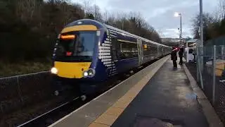 Scotrail class 170 arriving at Gorebridge for Edinburgh waverly 