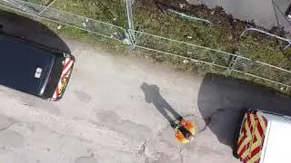 Saltney, Wales in reverse, shot in 4k with the DJI Mini 2.
