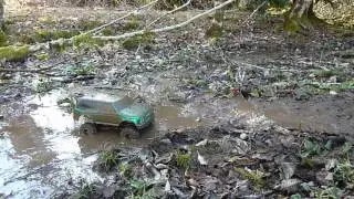 rc wheely king mudding on 6s