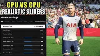 EA FC 25 CPU VS CPU Realistic Sliders + Gameplay
