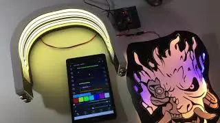 Cyberpunk 2077 cosplayprop collar and back lightbox testing L size new type