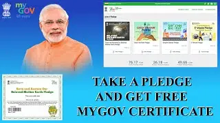 TAKE A PLEDGE AND GET FREE MYGOV CERTIFICATE  ||  HOW TO GET MYGOV PLEDGE CERTIFICATE  || SKILL 2021