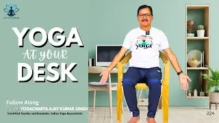 Chair Yoga for Office Workers | Easy Seated Yoga Poses for Desk & Long Sitting Hours