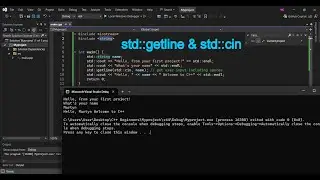 C++ for Beginners(Slow & Simple)Lesson [2]: std::getline & std::cin