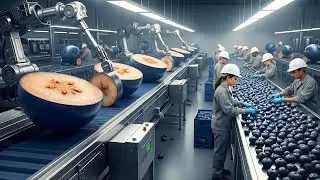 Inside the Modern Blueberry Factory: Harvesting to Jam & Muffin Production Line