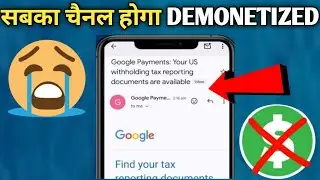 😱what is this ? | Google Payments: Your US withholding tax reporting documents are available