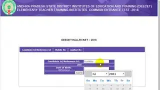 ap deecet or ap tet hall tickets free download
