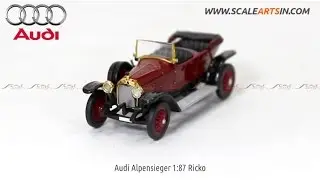 Audi Alpensieger 1:87 Ricko diecast scale model car www.scaleartsin.com