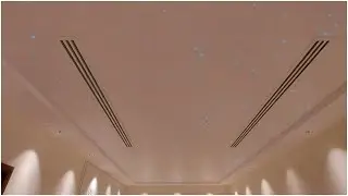 Barrisol stretch ceiling with fiber optic stars #Shorts