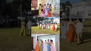 Vibrant hues & &lsquo;I do&rsquo; crew&mdash; these mismatched dresses turned out perfectly! #weddingph #weddingideas