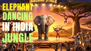 🌍SERIES 1/ EPISODE 1 Savanna Rave: Elephant Dancing on the Baobab Stage In India Bush 