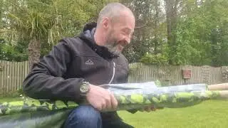 Olpro 5 pole windbreak, laurel  hedge design. Outdoor gear review.
