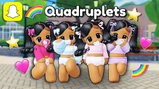 We Went UNDERCOVER as REALISTIC QUADRUPLETS | Roblox Life Together Rp Snapchat