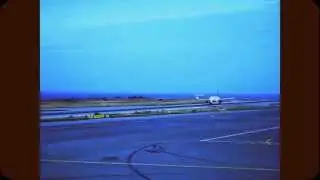 CYPRUS AIRWAYS 38Kts CROSS WIND LANDING IRAKLIO RWY27( wind:180/36gusting38kts!!!)