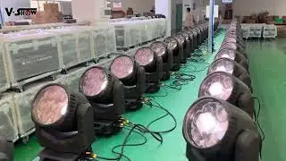 VSHOW X760 7pcs 60W Outdoor waterproof RGBW Zoom Wash moving head light