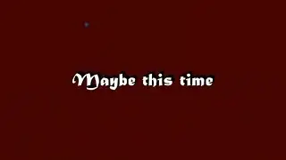 Maybe this time - Michael Murphy (Karaoke)