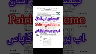 9th Class Chemistry pairing scheme 2026|| Smart syllabus 2026 || Pairing scheme 2026#9th#chemistry