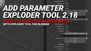 The ADD parameter of Exploder Tool 2.18 | #blenderheads #blender #b3d #blender3d #blendertutorial