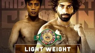 Jules victoriano vs Sachin dikwal! WBC Asia continental lightweight championship Round 7 knockout!