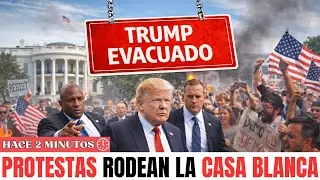 CAOS TOTAL!!! PROTESTAS MASIVAS rodean la CASA BLANCA y TRUMP es evacuado de URGENCIA