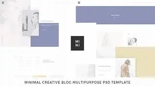 Mini - Creative Blog Multipurpose PSD Template | Themeforest Website Templates and Themes