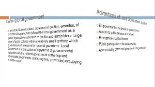 Lecture # 104   Local Government Systems in Pakistan