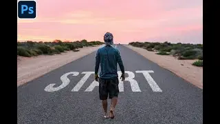 How to make Perspective Text in Photoshop | Vanishing Point Tool #photoshoptutorial