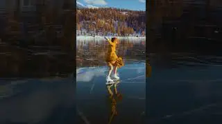 Golden Moments on Ice 🥰⛸️ #iceskating #switzerland #shorts