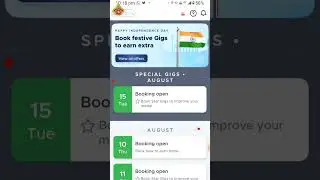 Zomato Food Delivery Earning | Book festive gig to earn extra | independence day celebration #zomato
