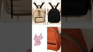 Fame Adjustable Strap Nylon Backpack Bag 💕
