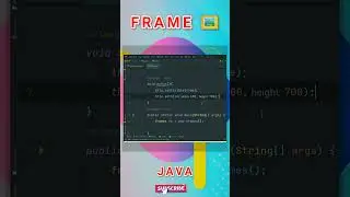 FRAMES IN JAVA. @Adi_Code_Hub  #shorts