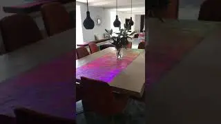 natural stone epoxy light system .. #epoxyresin #shorts #lamination #epoxyresin #epoxy #tabletop