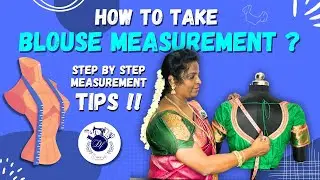 ✅Perfect Blouse Fit — 9 Exact Measurements You MUST Take #blousemeasurements  #blousefitting